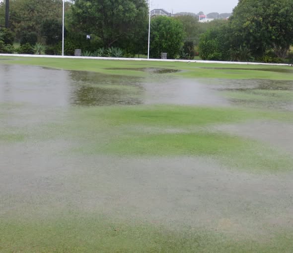 : Wet weather halts play at Wynnum Croquet Club