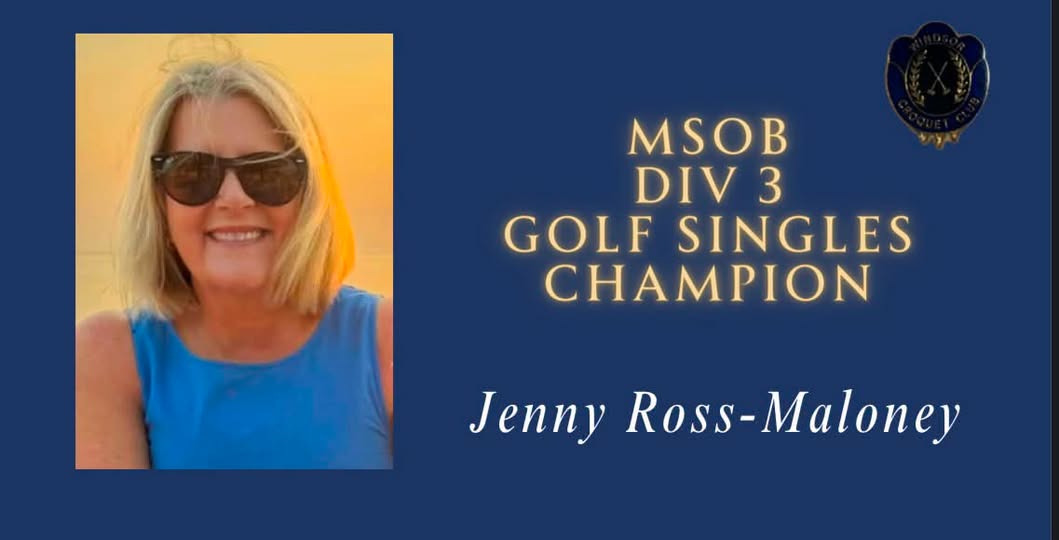 Windsor: Jenny Wins MSOB Div 3 Golf Singles Championship