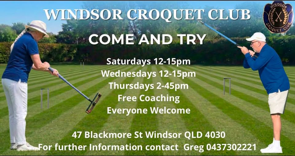 Windsor: Windsor Croquet Club Invites You to Club Days
