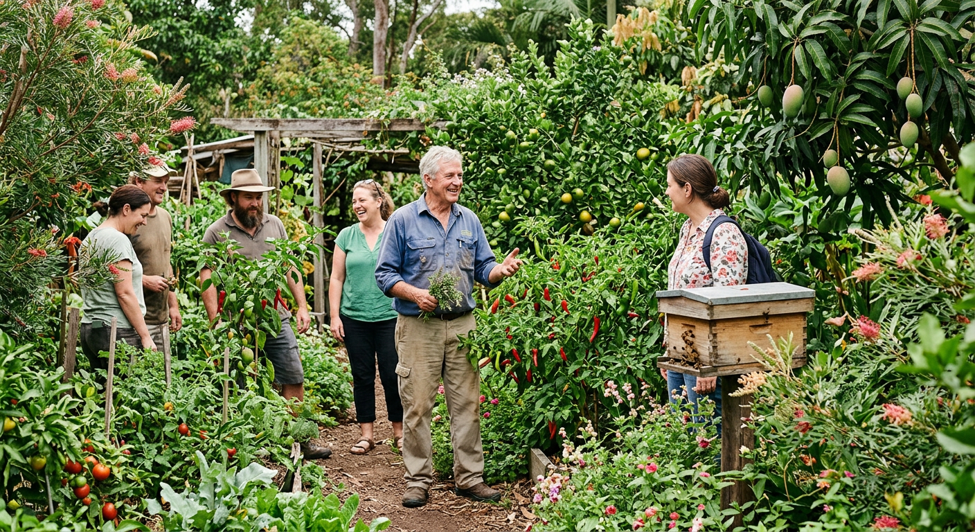 : Jerry Coleby-Williams Opens Garden Near Wynnum Croquet Club