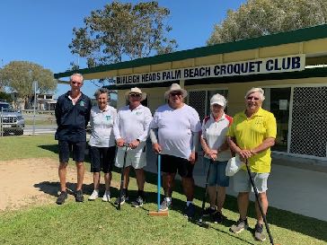 Players in the GCTR Division 2 Ricochet tournament at Burleigh Heads Palm Beach.