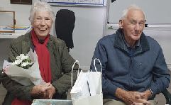 Anne Somers Vine: A morning tea was held Tuesday 19th Aug for Anne on the eve of hanging up her mallet. Patron and friend Gordon Matthews, spoke of An