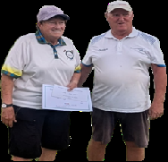 Photo right:-Desley accepting her winning certificate