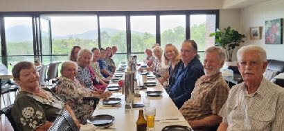 Many familiar faces who enjoyed the birthday lunch