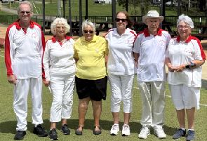 Photo above L-R:- Robert Nicholson, Kerry Lamerton, Judy Stringer, Donna Nicholson, Peter Wood (Canberra) and Dianne Sweet. Absent for the photo was J