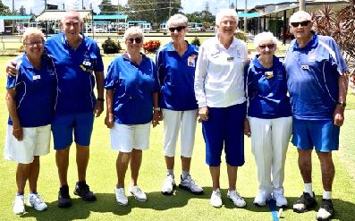 Penny Scott, David Scott, Libby Hudson, Marlene Rennie, Wendy Gilmore, Joan Saunders, Maurie Russell