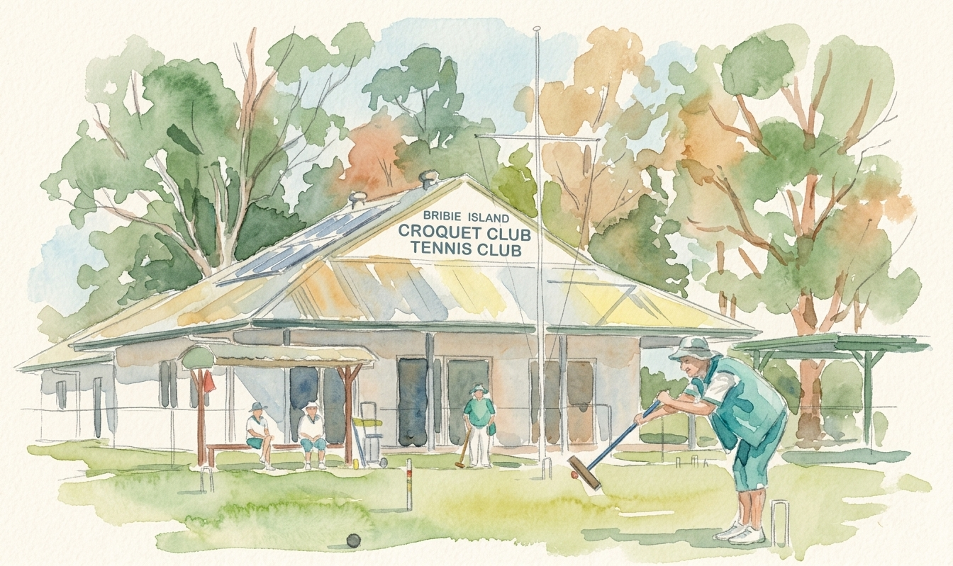 Bribie Island Croquet Club, ready for a Gala Day